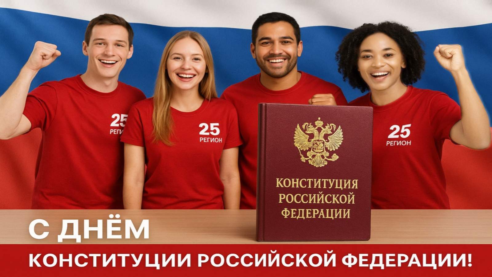 Телеканал 25 РЕГИОН поздравляет с Днём Конституции Российской Федерации