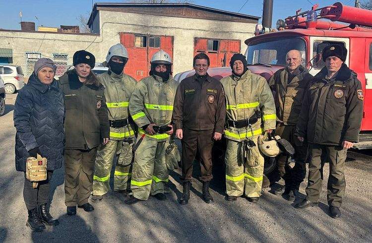 Пятилетний юбилей добровольной пожарной команды отметили в Надеждинском округе 